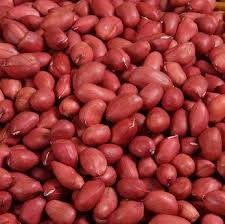 Peeled red beauty ground nuts